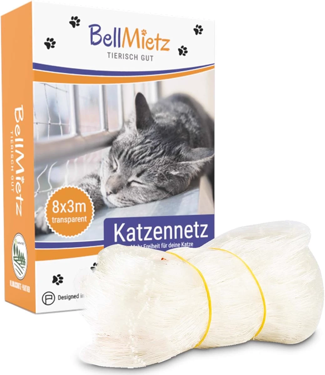 BellMietz Katzennetz für Balkon und Fenster