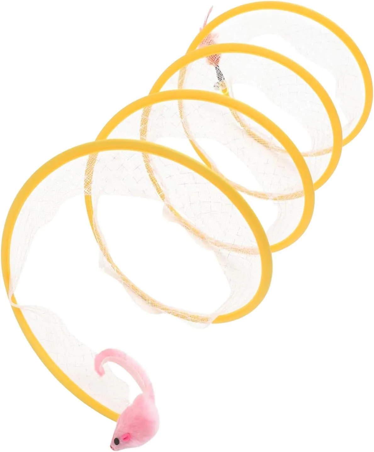 Rascheltunnel Katzentunnel mit Federspielzeug interaktiv