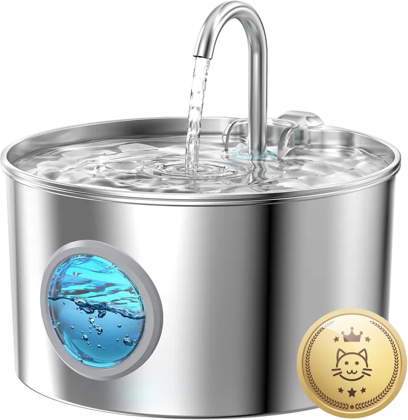 Edelstahl Katzenbrunnen 2,2L